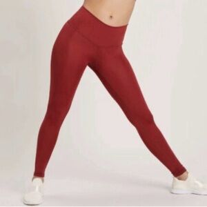 NIYAMA SOL Ladies Women’s Size Extra Small Solid Red Leggings Yoga Pants